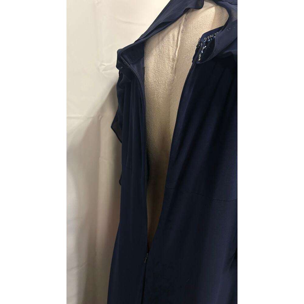 NWT Alex Evenings mother of the bride groom, navy dress size 16 - Picture 14 of 16